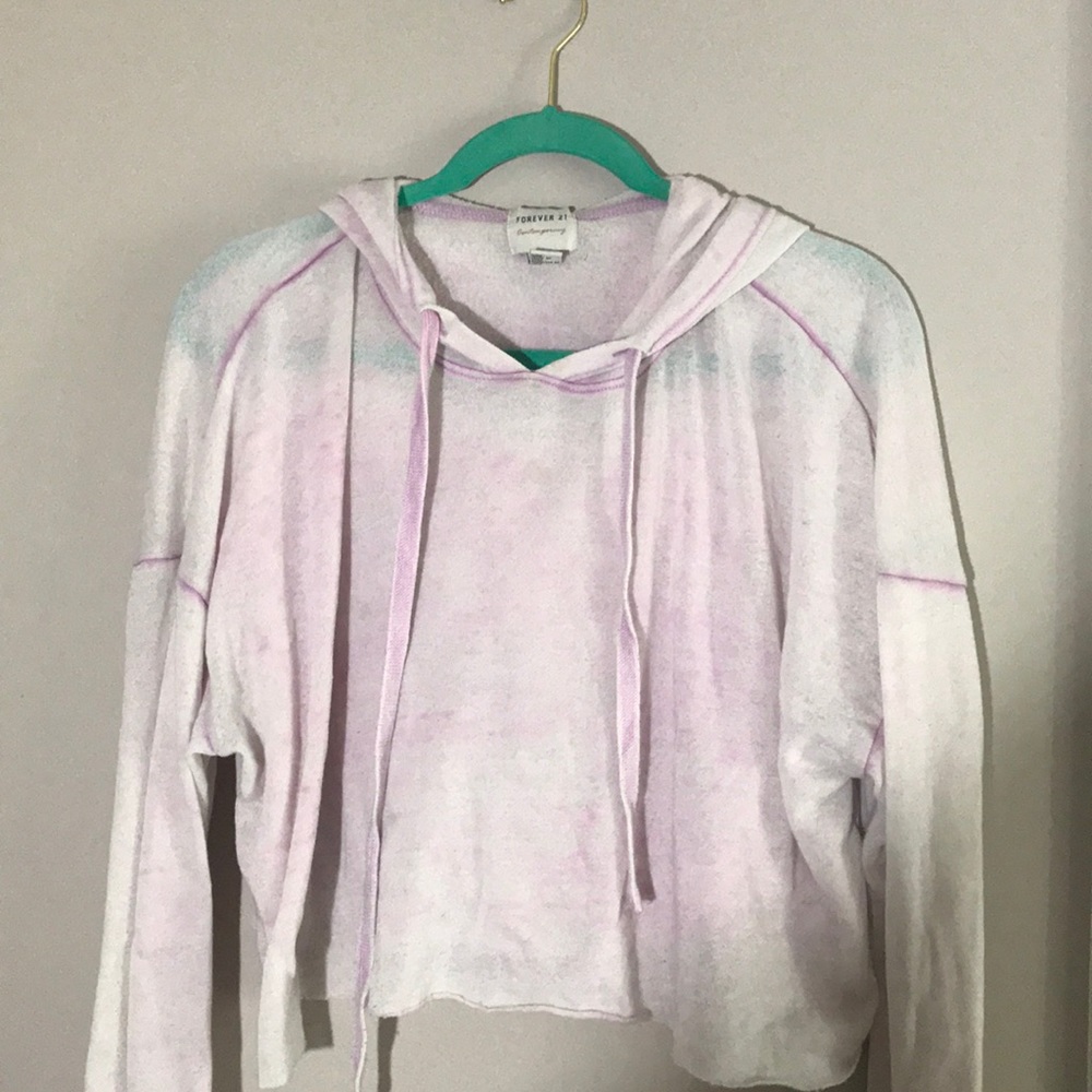 A purple crop top